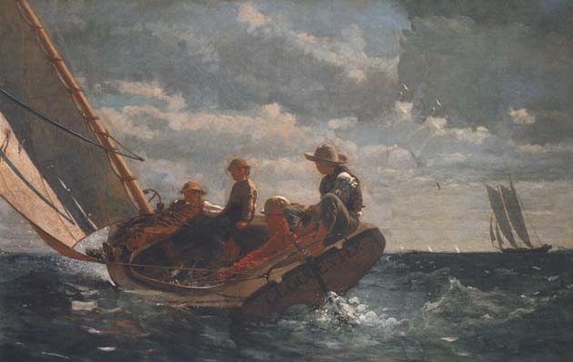 Winslow Homer Breezing Up (A Fair Wind) (mk44)